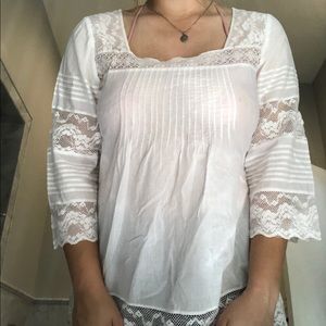 Lucky Brand Lace Tunic Top